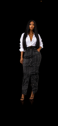 Black Demin Maxi Skirt