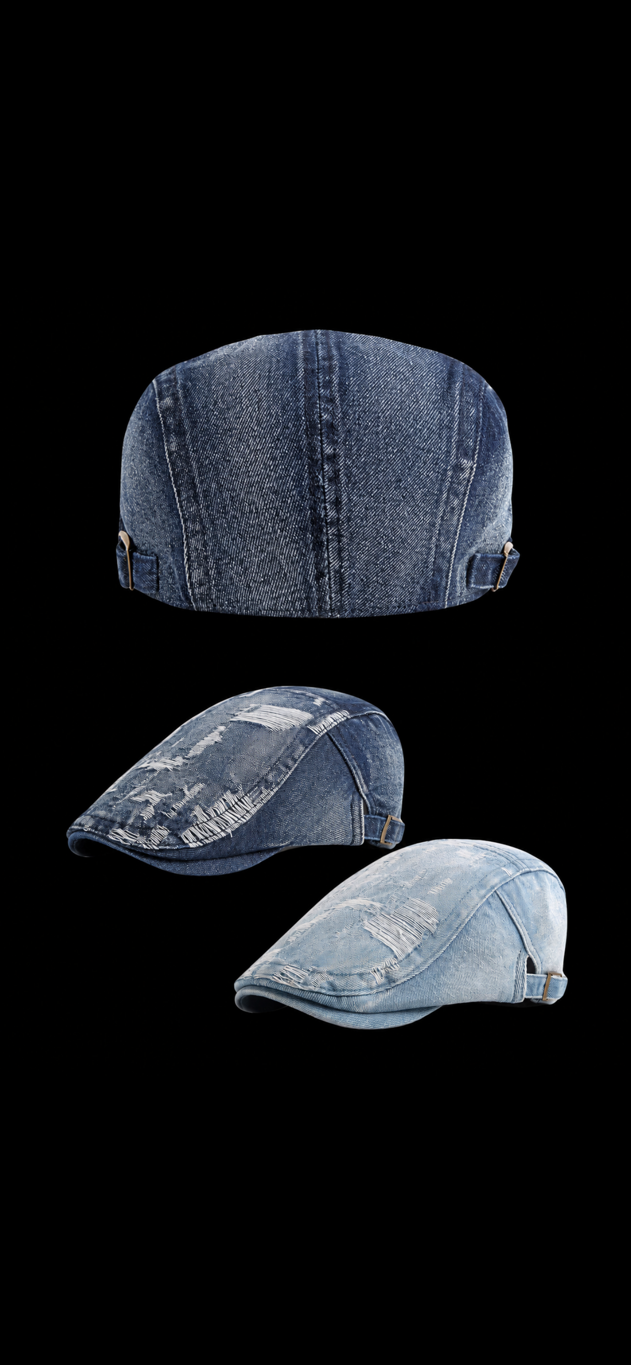 Demin Distressed Hats