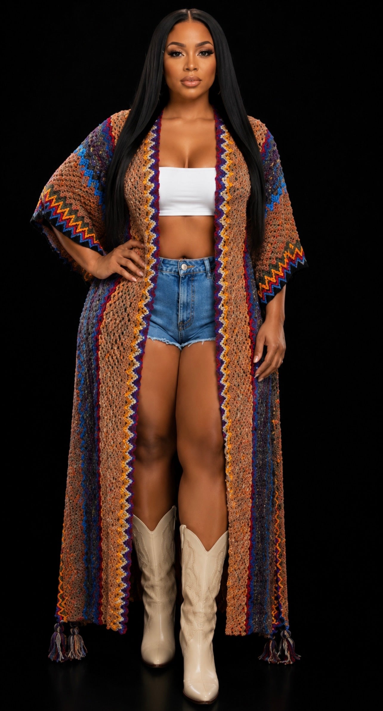Long Knit Cardigan